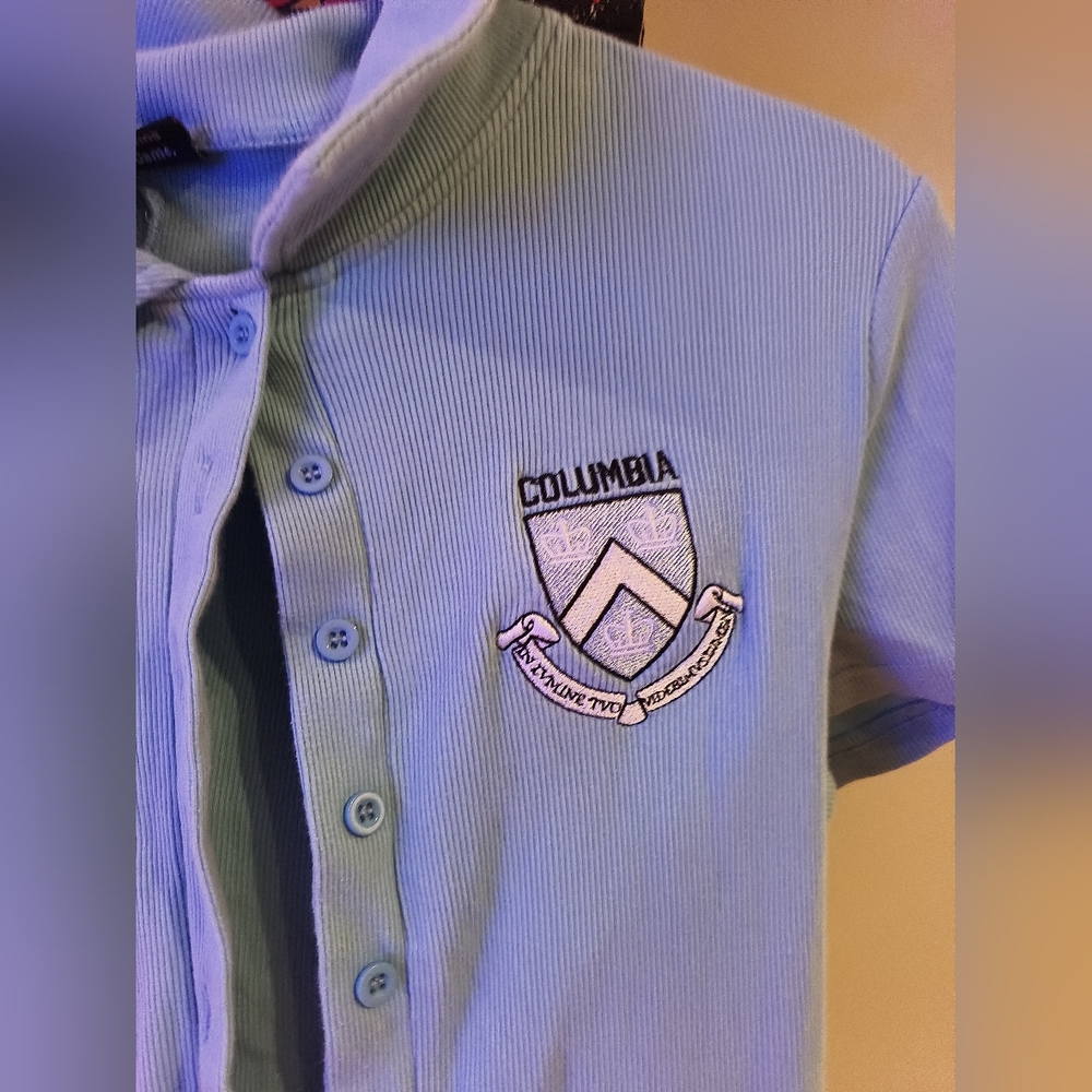 Womens HYPE & VICE blue Columbia University GAMEDAY ROMPER - Picture 3 of 3